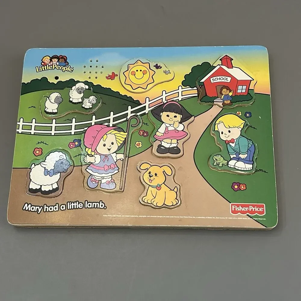2006 Fisher Price Puzzle Mary Had a Little Lamb Puzzle Musical By Mattel